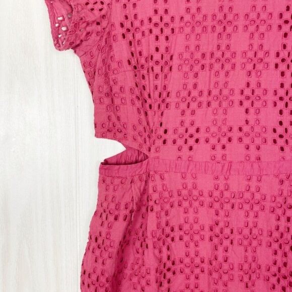 Madewell | Eyelet Happening Cutout Dress Size 6 - Picture 4 of 10